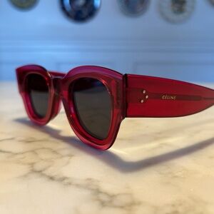 Celine Bold Red Sunglasses